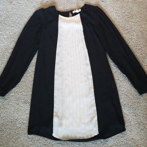Black and white long sleeved dress
